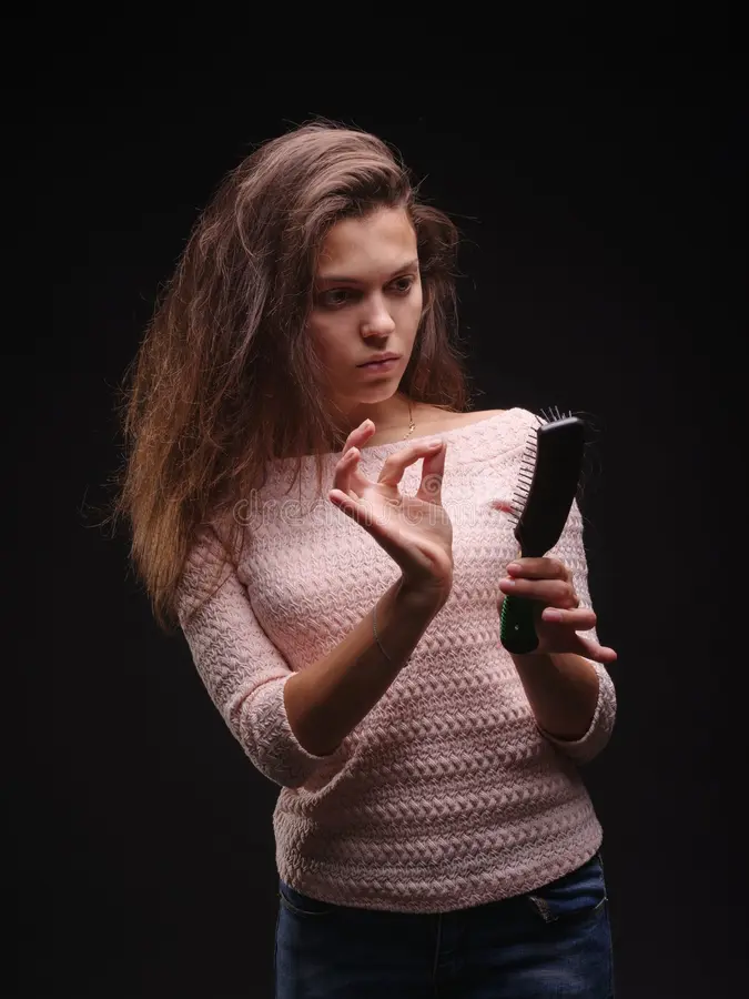Stressed-treated hair