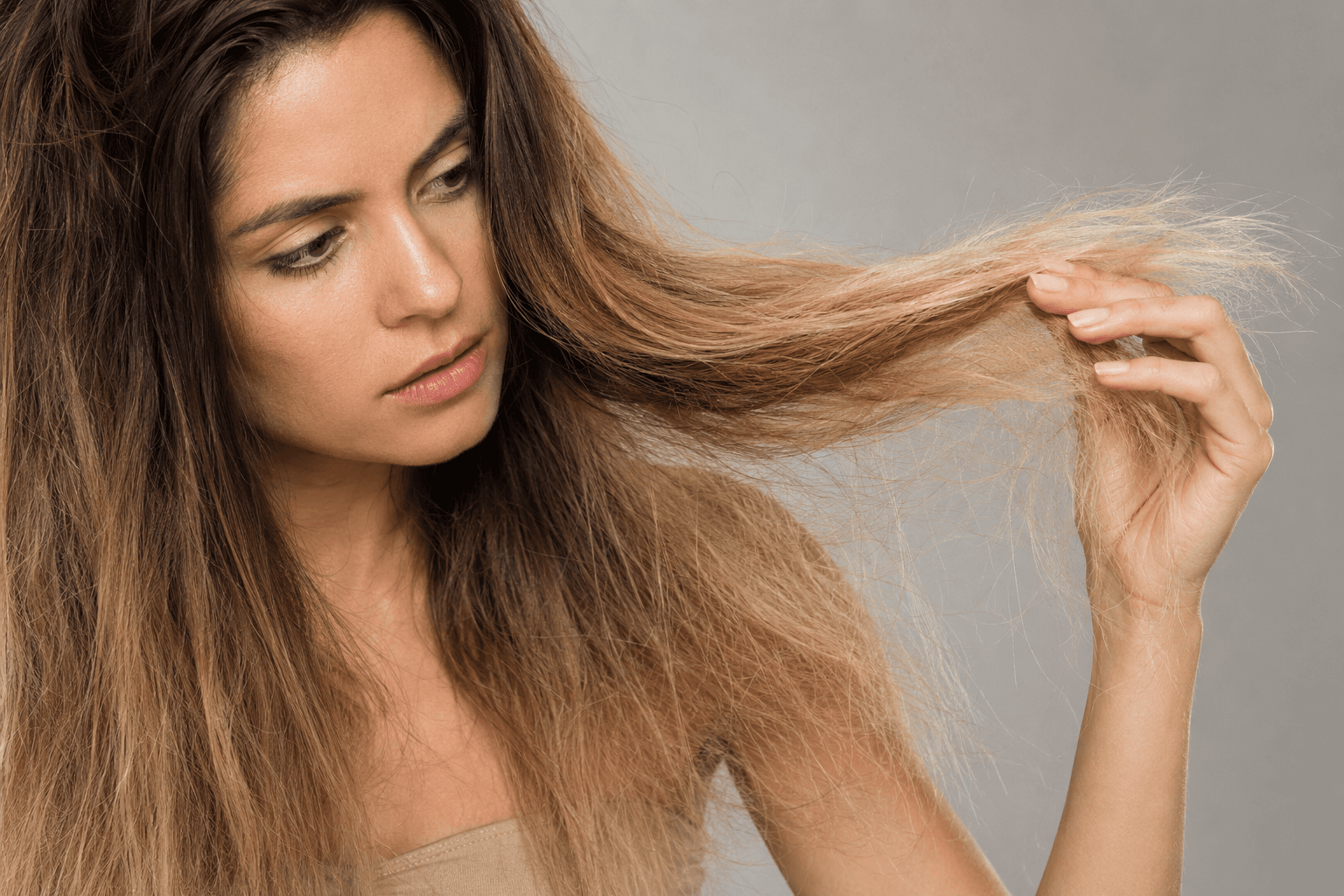Damaged, frizzy and chemically treated hair